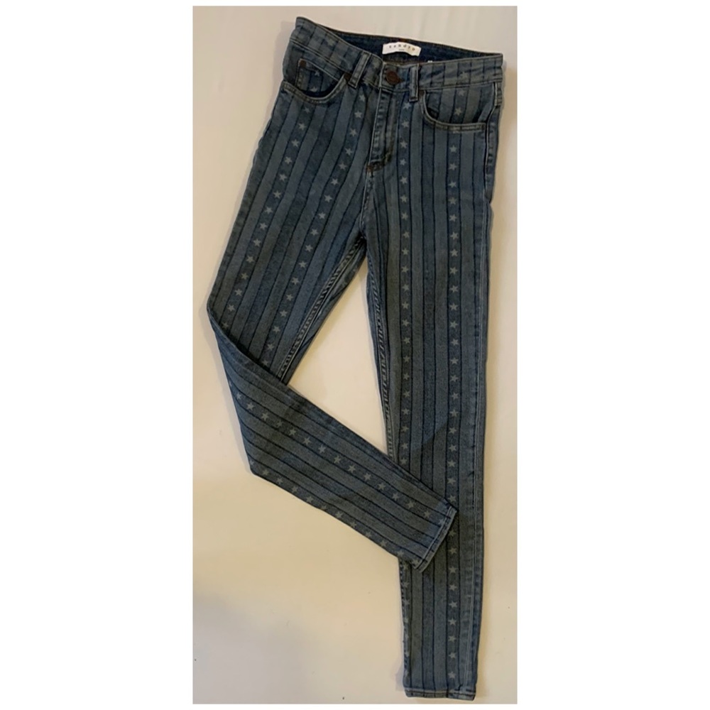 Sandro star striped jeans